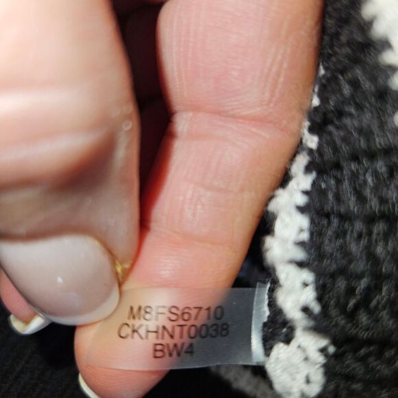 Calvin Klein Sleeveless Black White Nautical Stripe Sweater Womens XL Knitwear - Picture 4 of 8